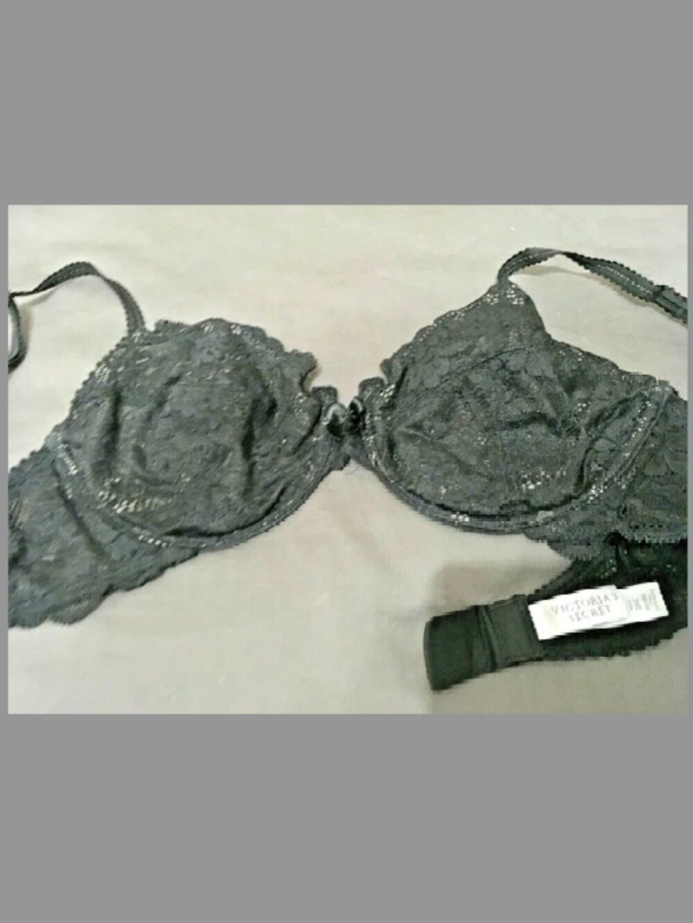 VICTORIA’S SECRET Vintage Bra Lace Black SZ 34C